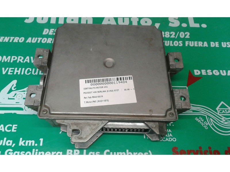 Recambio de centralita motor uce para peugeot 406 berlina (s1/s2) stdt referencia OEM IAM R04010019 9627453880 XUDLC01
