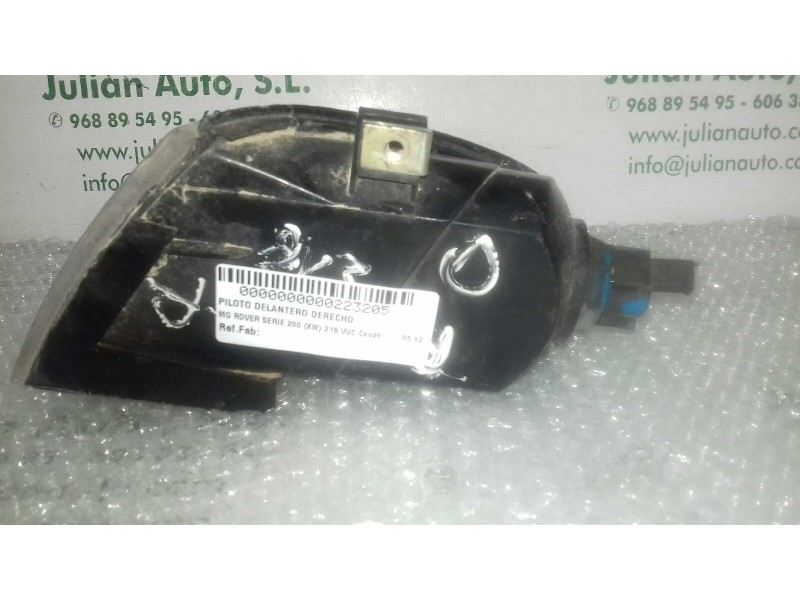 Recambio de piloto delantero derecho para mg rover serie 200 (xw) 218 vvc coupe referencia OEM IAM   VALEO 1132