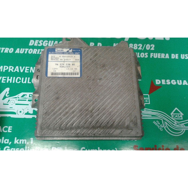 Recambio de centralita motor uce para peugeot 406 berlina (s1/s2) stdt referencia OEM IAM R04010019A 9627453880 XUDLC01