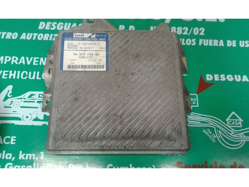 Recambio de centralita motor uce para peugeot 406 berlina (s1/s2) stdt referencia OEM IAM R04010019A 9627453880 XUDLC01 Recambio de centralita motor uce para peugeot 406 berlina (s1/s2) stdt referencia OEM IAM R04010019A 9627453880 XUDLC01
