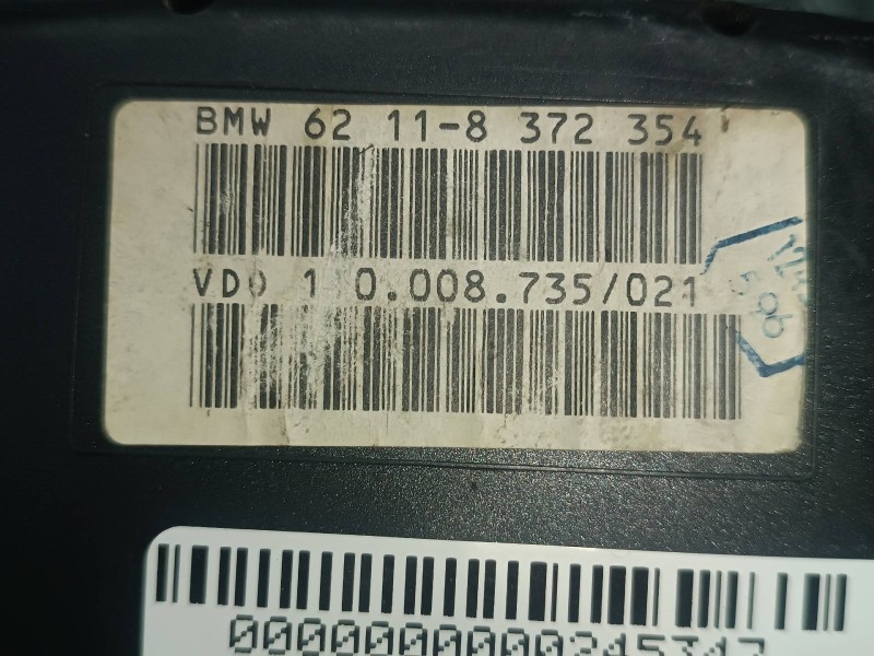 Recambio de cuadro instrumentos para bmw serie 5 berlina (e39) 523i referencia OEM IAM 62118372354 110008735 87001313