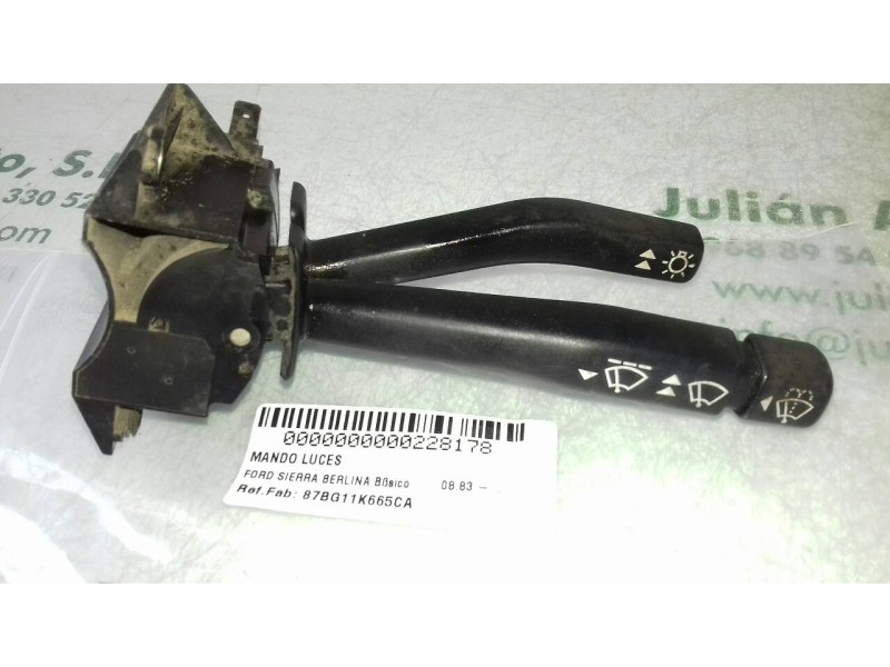 Recambio de mando luces para ford sierra berlina básico referencia OEM IAM 87BG11K665CA  