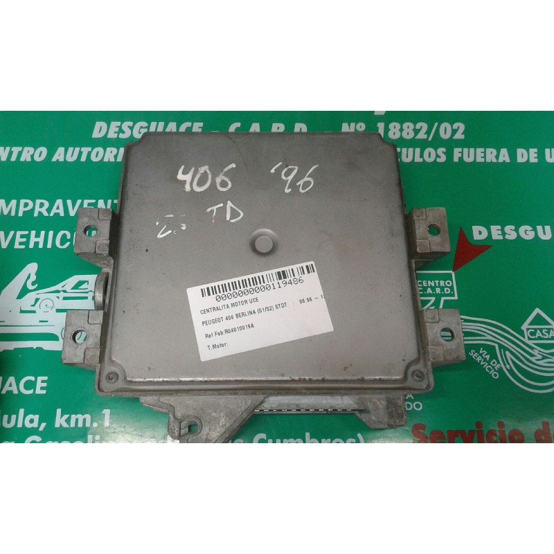 Recambio de centralita motor uce para peugeot 406 berlina (s1/s2) stdt referencia OEM IAM R04010019A 9627453880 XUDLC01 Recambio de centralita motor uce para peugeot 406 berlina (s1/s2) stdt referencia OEM IAM R04010019A 9627453880 XUDLC01