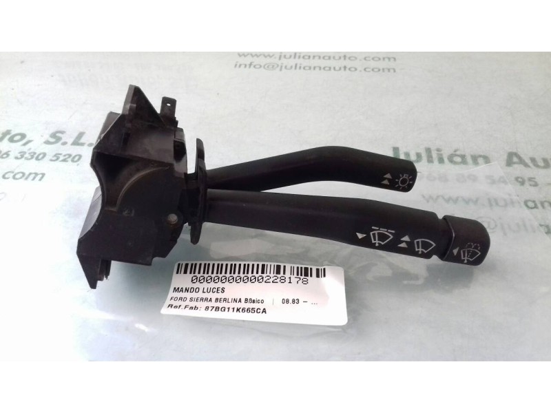 Recambio de mando luces para ford sierra berlina básico referencia OEM IAM 87BG11K665CA  