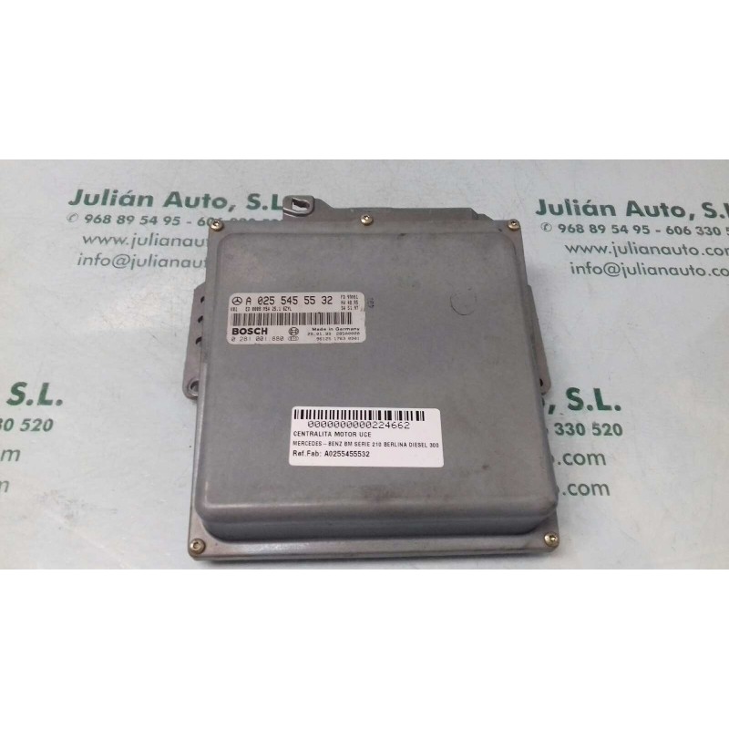 Recambio de centralita motor uce para mercedes-benz clase e (w210) berlina diesel 300 diesel (210.020) referencia OEM IAM A02554