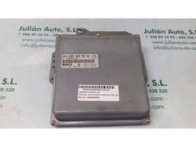Recambio de centralita motor uce para mercedes-benz clase e (w210) berlina diesel 300 diesel (210.020) referencia OEM IAM A02554