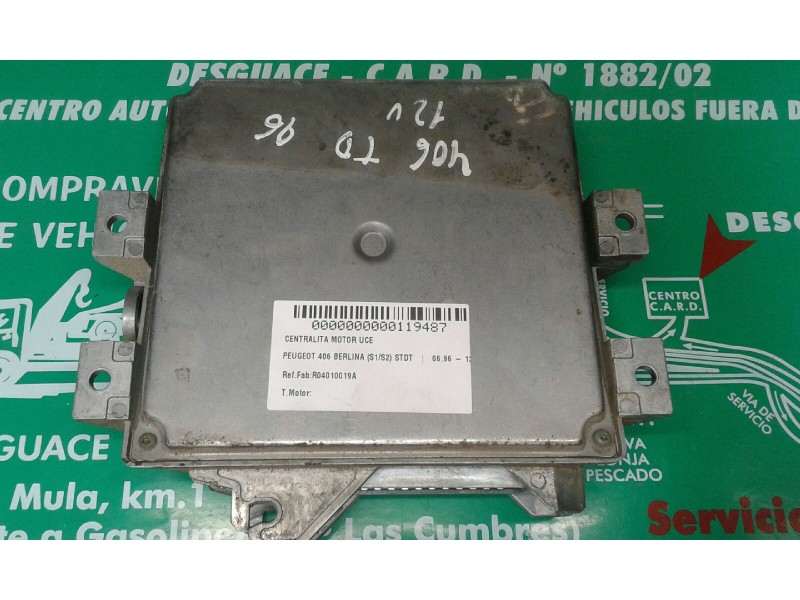 Recambio de centralita motor uce para peugeot 406 berlina (s1/s2) stdt referencia OEM IAM R04010019A 9627453880 XUDLC01 Recambio de centralita motor uce para peugeot 406 berlina (s1/s2) stdt referencia OEM IAM R04010019A 9627453880 XUDLC01