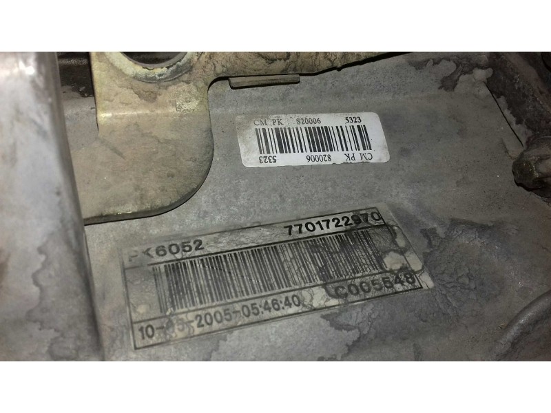 Recambio de caja cambios para renault laguna ii (bg0) authentique referencia OEM IAM PK6052  6 VELOCIDADES
