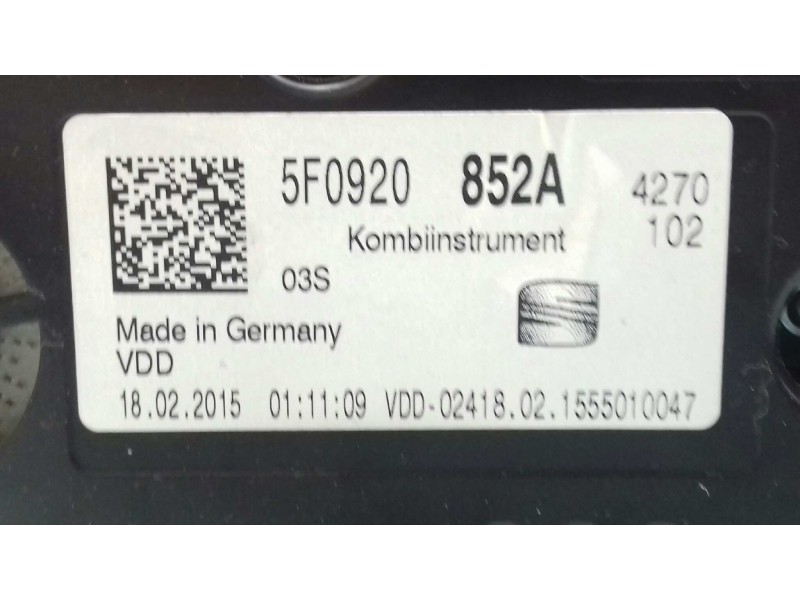 Recambio de centralita motor uce para seat leon st (5f8) reference referencia OEM IAM 04L907309B 0281018510 KIT - BOSCH