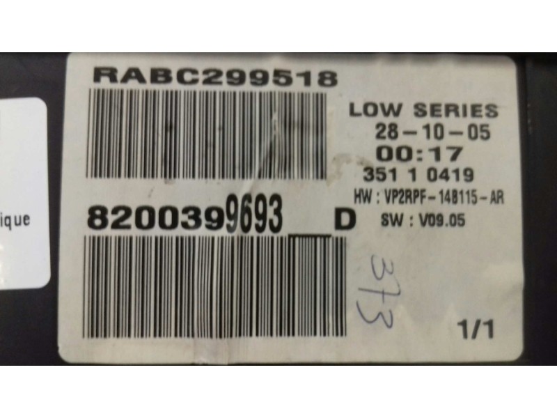 Recambio de cuadro instrumentos para renault megane ii berlina 5p confort authentique referencia OEM IAM 8200399693 35110419 