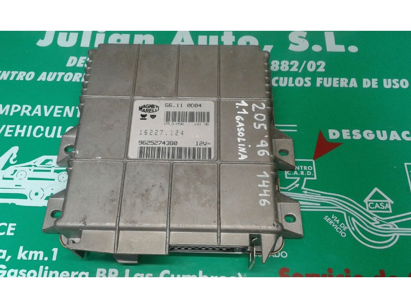 Recambio de centralita motor uce para peugeot 205 berlina 1.1 mito referencia OEM IAM 9625274380 G6110D04 16227.124