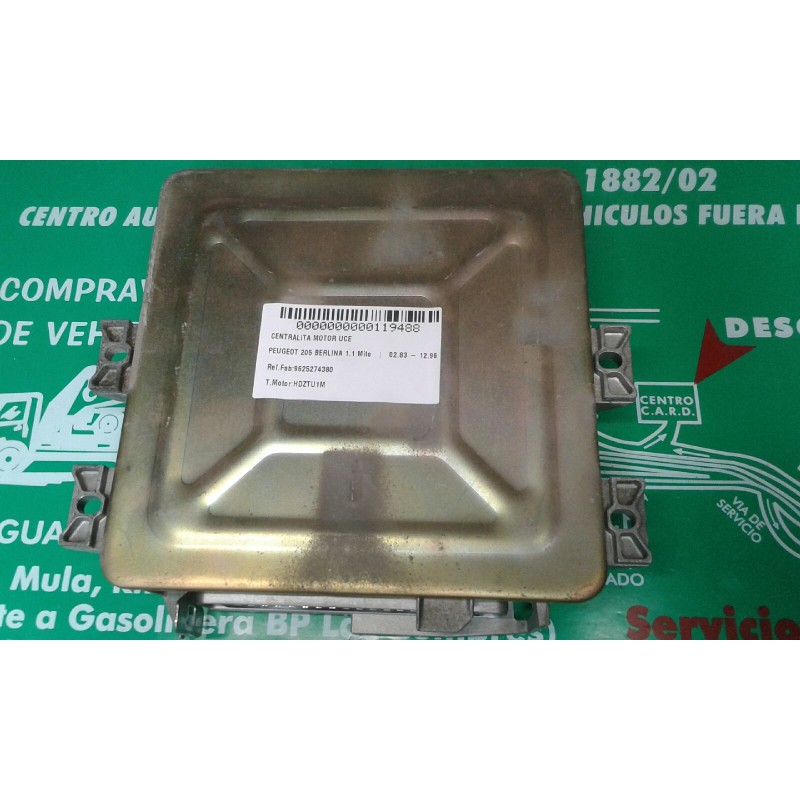 Recambio de centralita motor uce para peugeot 205 berlina 1.1 mito referencia OEM IAM 9625274380 G6110D04 16227.124