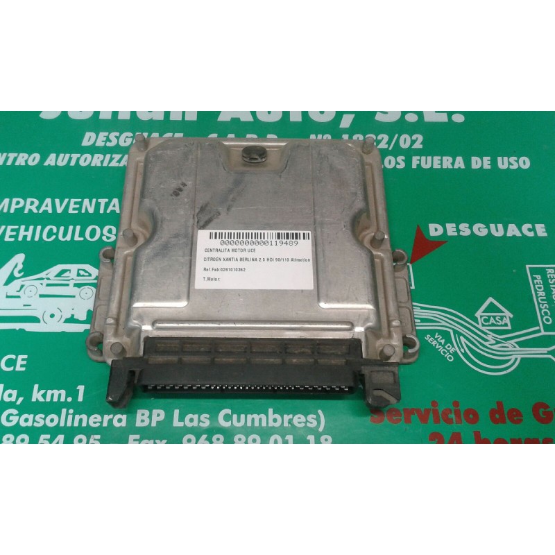 Recambio de centralita motor uce para citroen xantia berlina 2.0 hdi 90/110 attraction referencia OEM IAM 0281010362 9640324380 