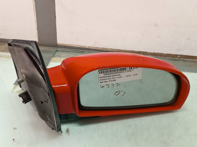 Recambio de retrovisor derecho para hyundai getz (tb) 1.5 crdi referencia OEM IAM 012190  ELECTRICO