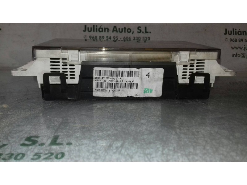 Recambio de pantalla multifuncion para nissan almera (n16/e) acenta referencia OEM IAM 216776529A  