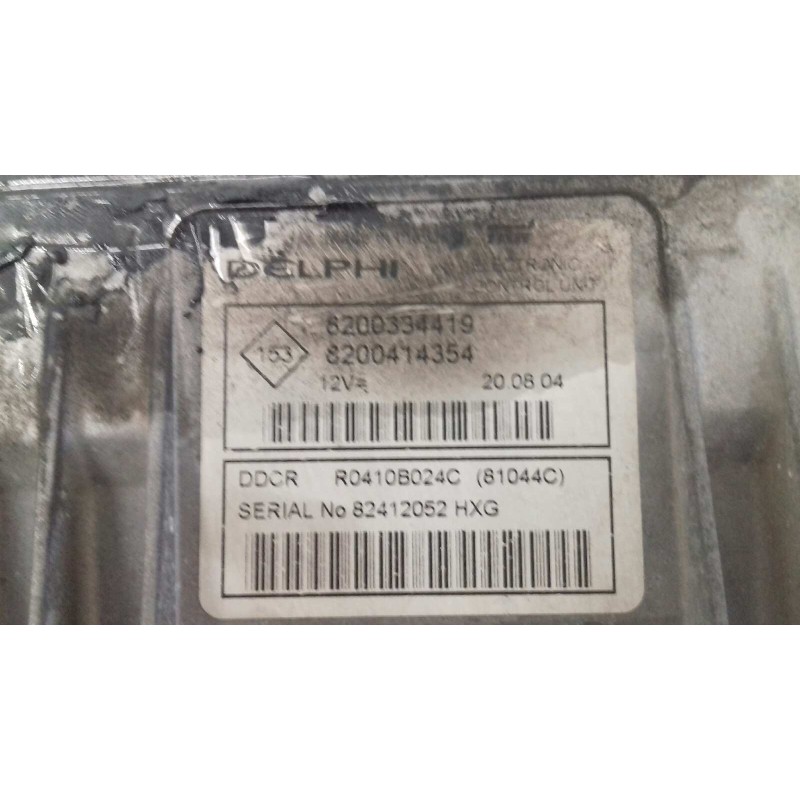 Recambio de centralita motor uce para renault megane ii berlina 5p dynamique referencia OEM IAM 8200334419 8200414354 R0410B24C