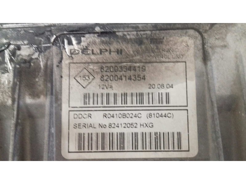Recambio de centralita motor uce para renault megane ii berlina 5p dynamique referencia OEM IAM 8200334419 8200414354 R0410B24C