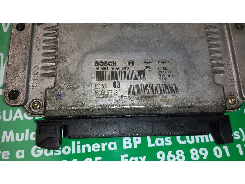 Recambio de centralita motor uce para peugeot 406 berlina (s1/s2) srdt referencia OEM IAM 0281010248 9635157080 EDC15C2