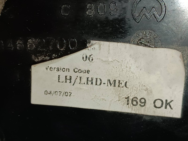 Recambio de retrovisor izquierdo para fiat panda (169) 1.2 8v dynamic referencia OEM IAM 01704662700  MANUAL