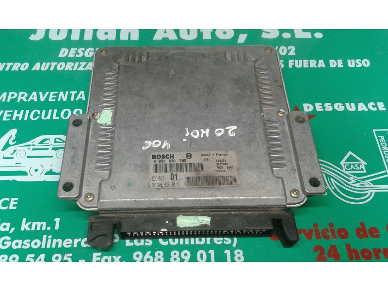 Recambio de centralita motor uce para peugeot 406 berlina (s1/s2) srdt referencia OEM IAM 0281001782 9634662880 EDC15C2