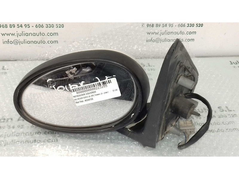 Recambio de retrovisor izquierdo para mg rover serie 25 (rf) classic (3-ptas.) referencia OEM IAM 4004133  ELECTRICO