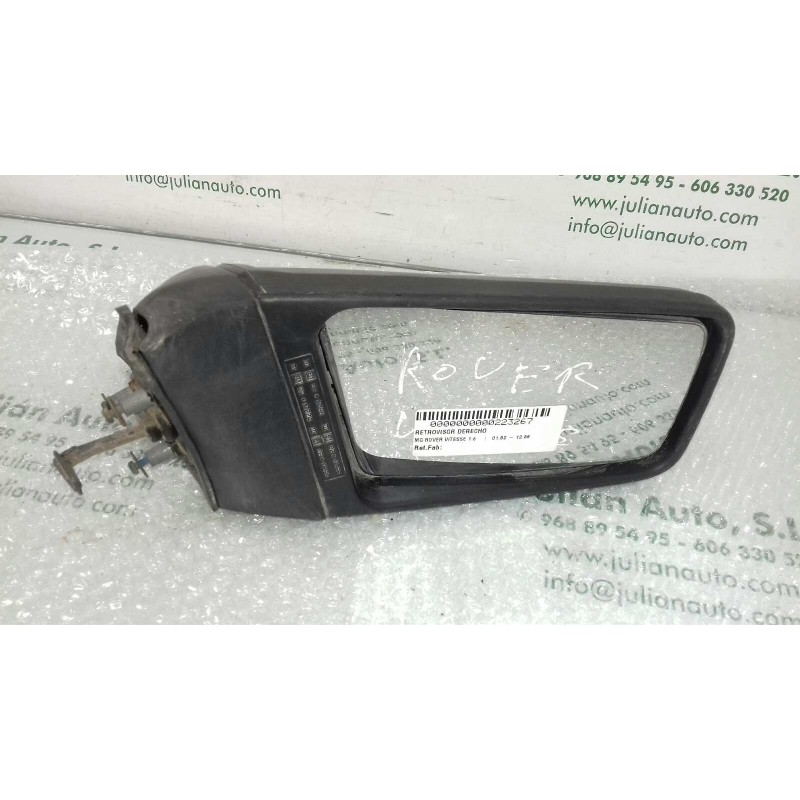 Recambio de retrovisor derecho para mg rover vitesse 1.6 referencia OEM IAM   MANUAL