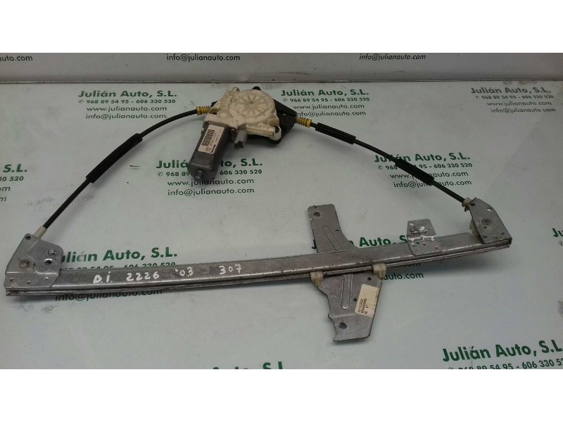 Recambio de elevalunas delantero izquierdo para peugeot 307 (s1) xn referencia OEM IAM 9634456980 9634457380 ELECTRICO