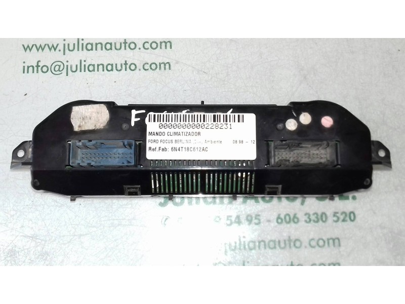 Recambio de mando climatizador para ford focus berlina (cak) ambiente referencia OEM IAM 6N4T18C612AC  