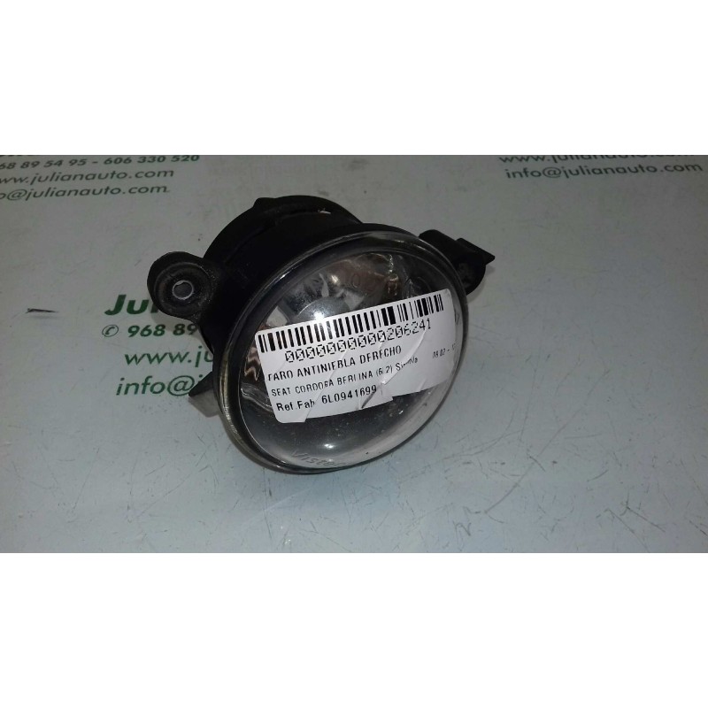 Recambio de faro antiniebla derecho para seat cordoba berlina (6l2) signo/a referencia OEM IAM 6L0941699  