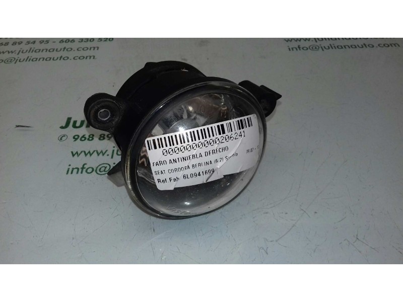 Recambio de faro antiniebla derecho para seat cordoba berlina (6l2) signo/a referencia OEM IAM 6L0941699  