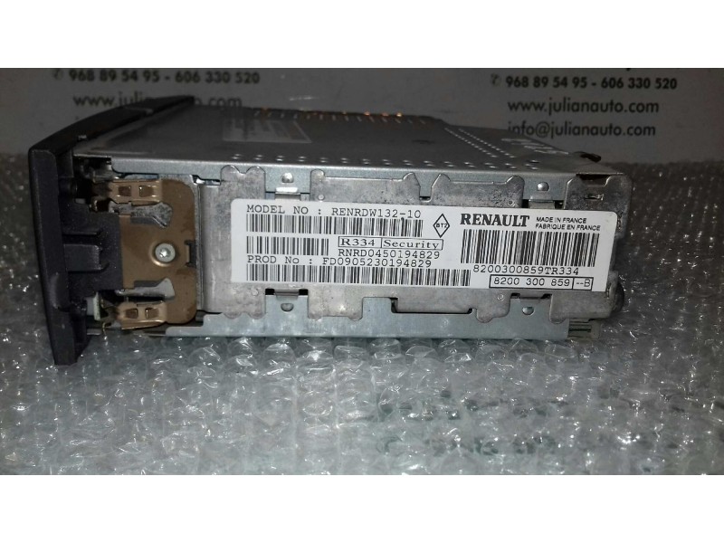 Recambio de sistema audio / radio cd para renault scenic ii authentique referencia OEM IAM 8200300859 8200300859TR334 