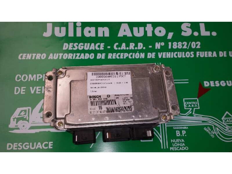 Recambio de centralita motor uce para citroen saxo 1.4 exclusive referencia OEM IAM 0261206246 9637838780 M744