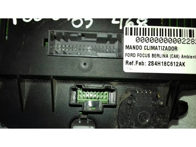 Recambio de mando climatizador para ford focus berlina (cak) ambiente referencia OEM IAM 2S4H18C612AK  