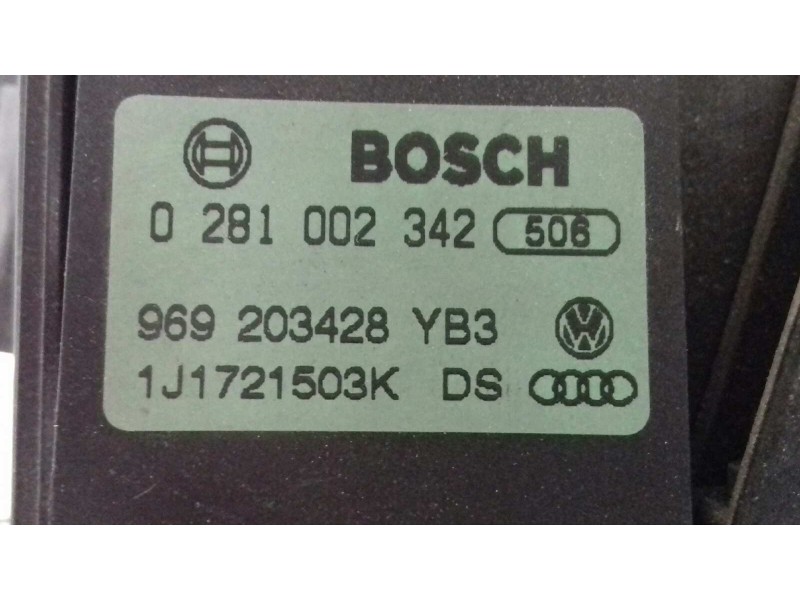 Recambio de potenciometro pedal para seat leon (1m1) 1.9 tdi referencia OEM IAM 1J1721503K 0281002342 969203428YB3