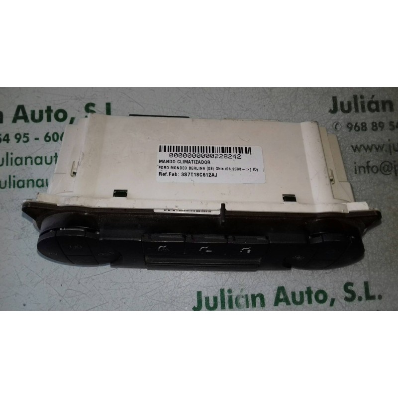 Recambio de mando climatizador para ford mondeo berlina (ge) ghia (06.2003) (d) referencia OEM IAM 3S7T18C612AJ  