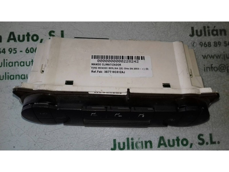 Recambio de mando climatizador para ford mondeo berlina (ge) ghia (06.2003) (d) referencia OEM IAM 3S7T18C612AJ  
