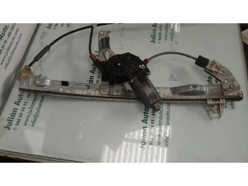 Recambio de elevalunas delantero derecho para peugeot 206 berlina xr referencia OEM IAM  2 PINES ELECTRICO