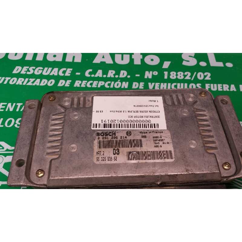 Recambio de centralita motor uce para citroen xsara berlina 1.6 attraction referencia OEM IAM 0261206214 9632693880 