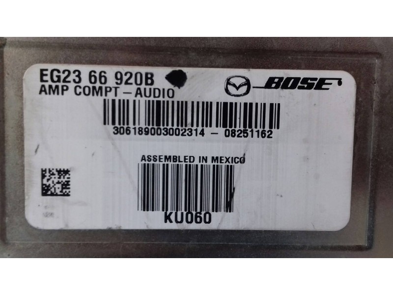 Recambio de modulo electronico para mazda cx-7 (er) luxury referencia OEM IAM EG2366920B  AMPLIFICADOR AUDIO