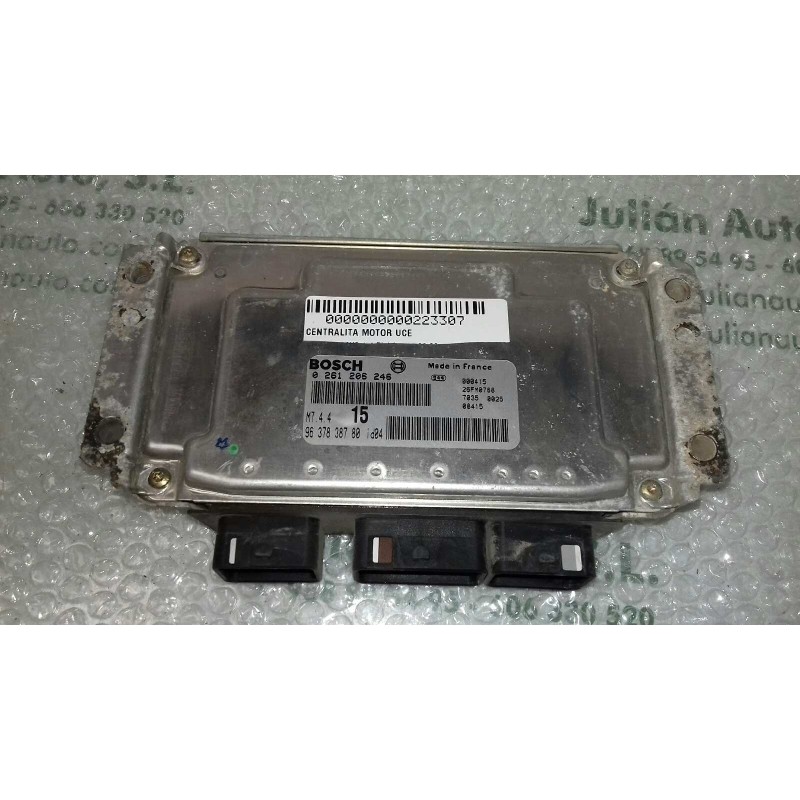 Recambio de centralita motor uce para citroen saxo 1.1 plaisir referencia OEM IAM 0261206246 9637838780 M744