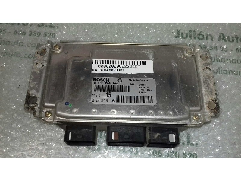 Recambio de centralita motor uce para citroen saxo 1.1 plaisir referencia OEM IAM 0261206246 9637838780 M744