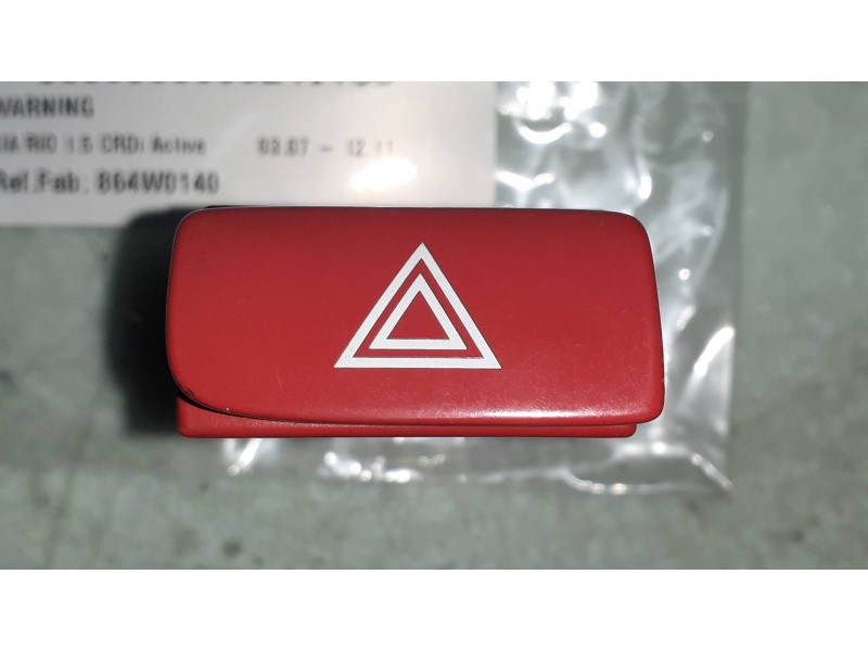 Recambio de warning para kia rio 1.5 crdi active referencia OEM IAM 864W0140  CONECTOR 6 PINES