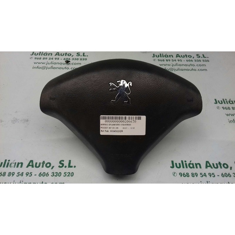 Recambio de airbag delantero izquierdo para peugeot 307 (s1) xn referencia OEM IAM 96345028ZR  