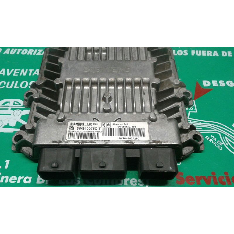 Recambio de centralita motor uce para citroen c2 sx referencia OEM IAM 5WS40075C-T SW9651397480 HW9648624280