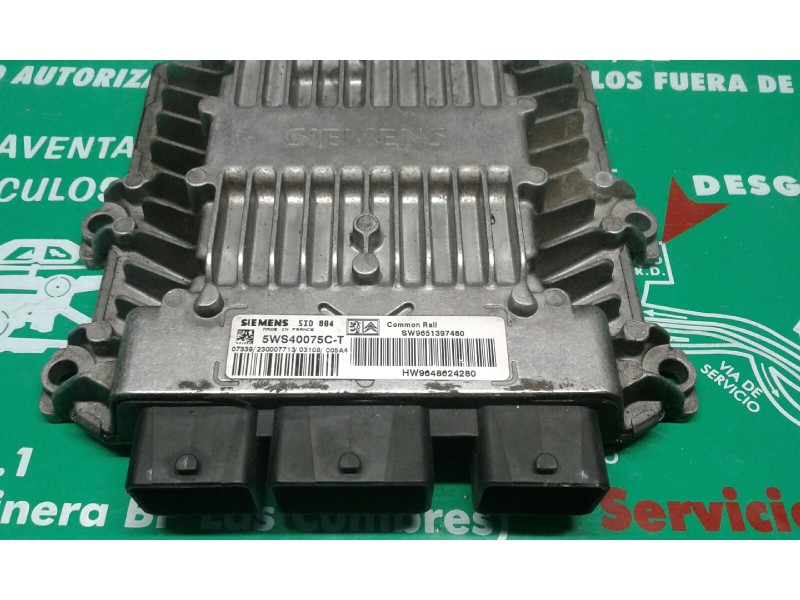 Recambio de centralita motor uce para citroen c2 sx referencia OEM IAM 5WS40075C-T SW9651397480 HW9648624280