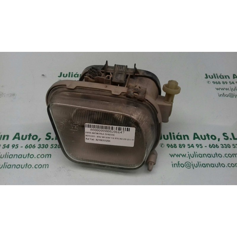 Recambio de faro antiniebla derecho para mercedes-benz clase e (w210) berlina 230 (210.037) referencia OEM IAM A2108200256  