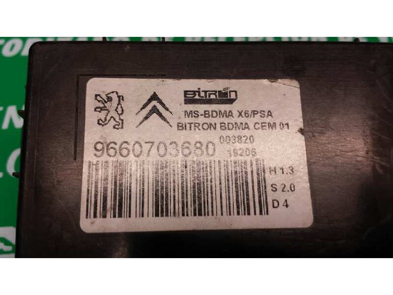 Recambio de centralita asientos para citroen c6 exclusive referencia OEM IAM 9660703680 BITRON BDMA CEM 01 