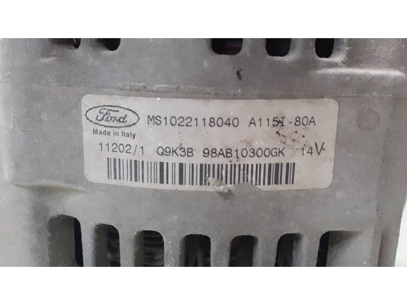 Recambio de alternador para ford focus berlina (cak) ambiente referencia OEM IAM 98AB10300GK MAGNETI MARELLI 80A - 115A