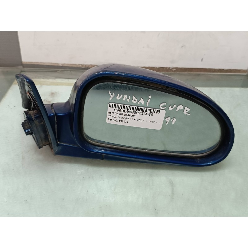 Recambio de retrovisor derecho para hyundai coupe (rd) 1.6 fx xplod referencia OEM IAM 010079  ELECTRICO