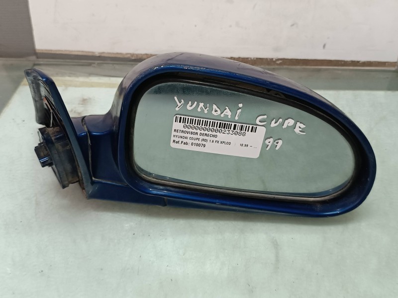 Recambio de retrovisor derecho para hyundai coupe (rd) 1.6 fx xplod referencia OEM IAM 010079  ELECTRICO
